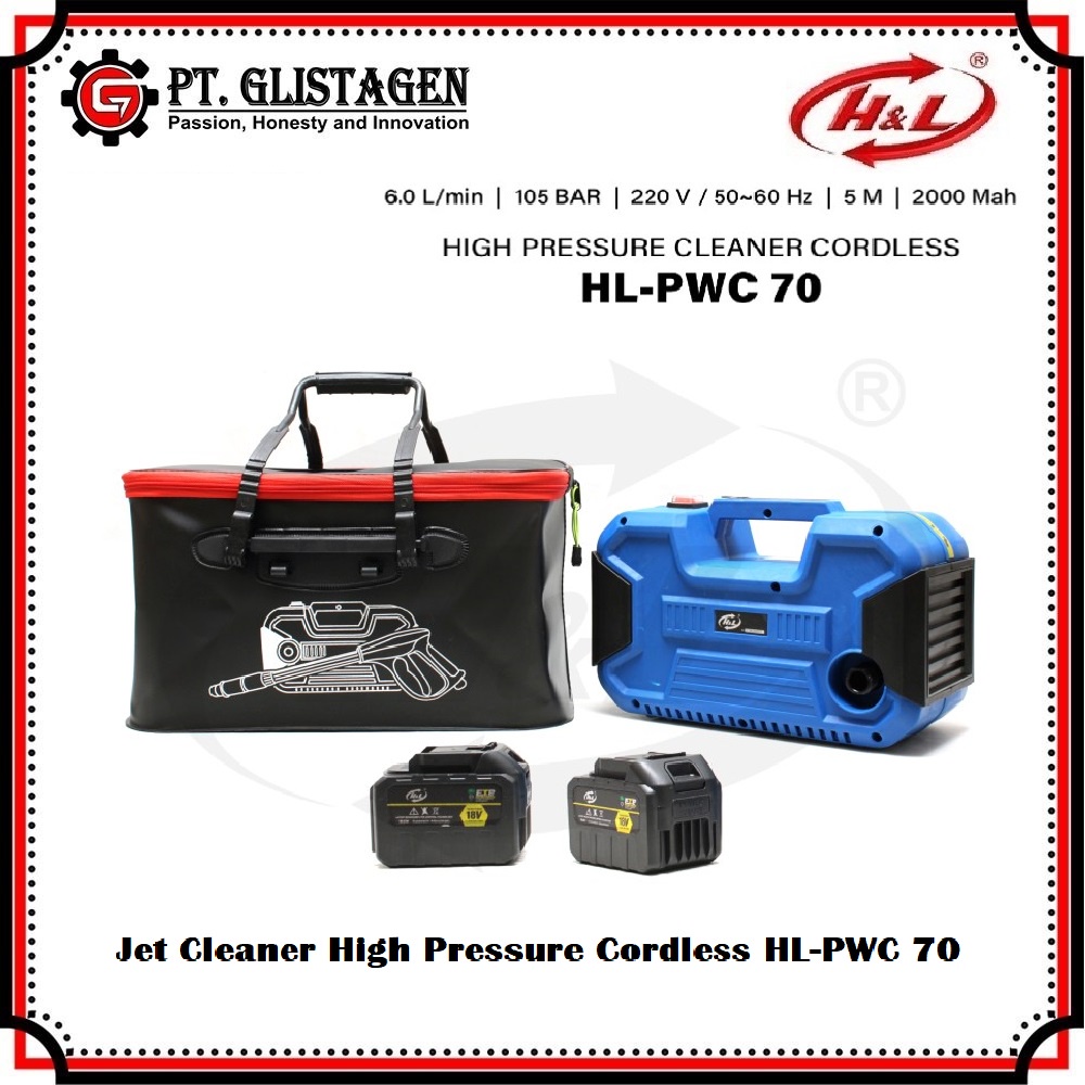 Mesin Steam Cuci Mobil AC Jet Cleaner High Pressure Cordless HL-PWC 70