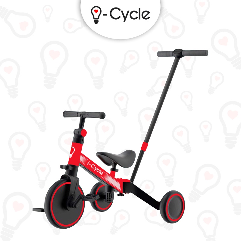 iCycle BUGSY + 2 in 1 | Sepeda Roda Tiga | Balance Bike | Push Bike