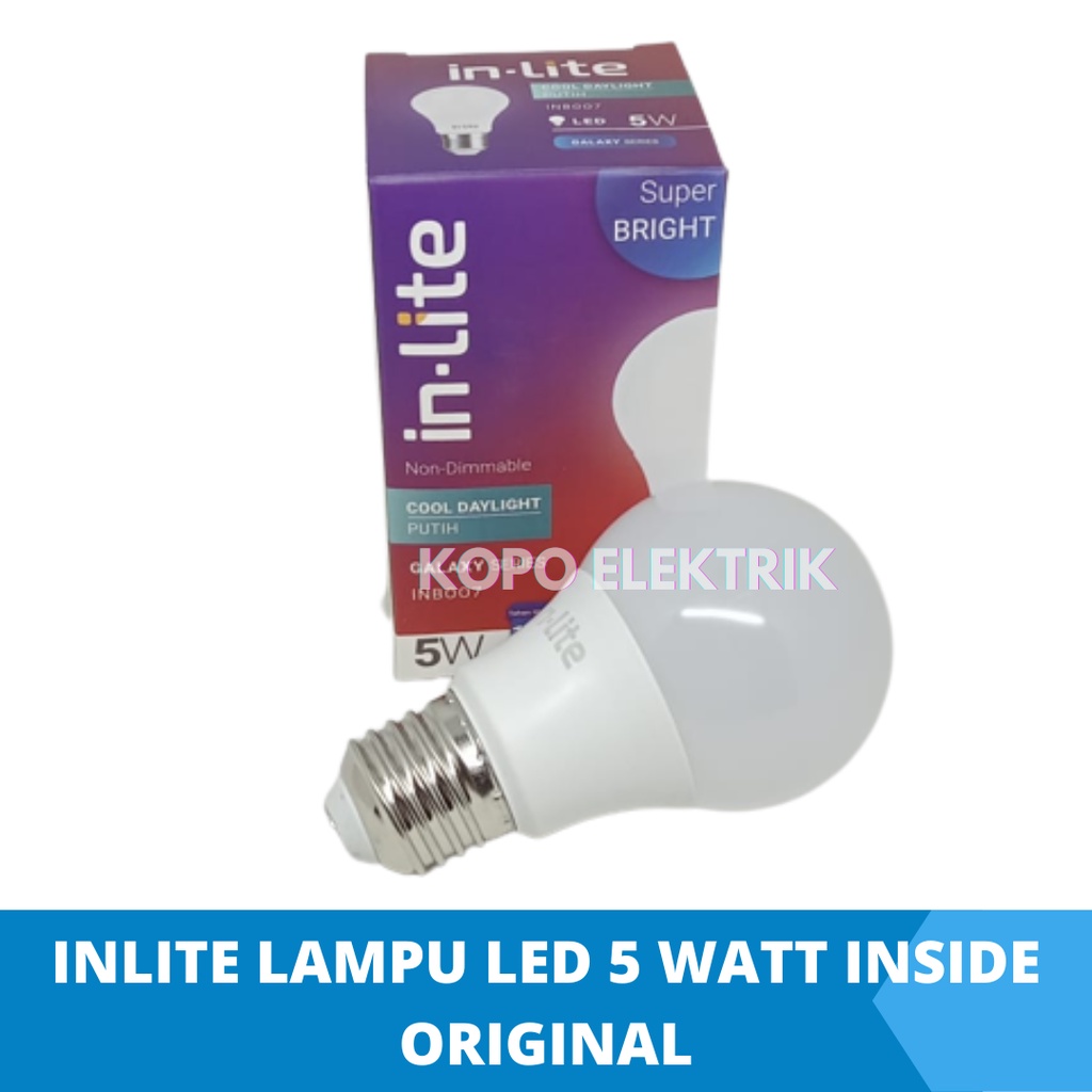 Lampu LED Bulb Inlite 3w 5w 7w 9w 12w 15w Watt INB007 Garansi