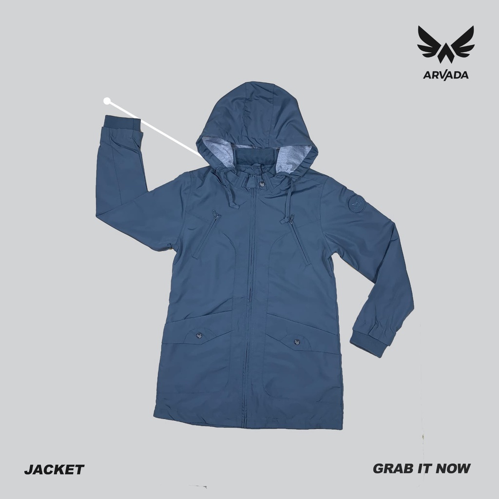 Arvada Parasit Zipper Hoodie | Jaket Wanita
