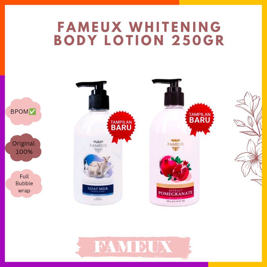 Fameux Whitening Lotion Pomegranate / Goat -Extra White Original 250ml