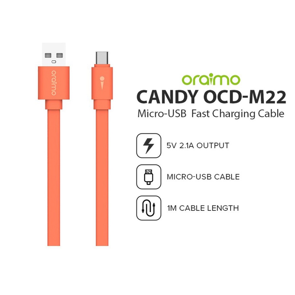 KABEL ORAIMO OCD-M22 MICRO USB | Kabel Data Oraimo Fast Charging