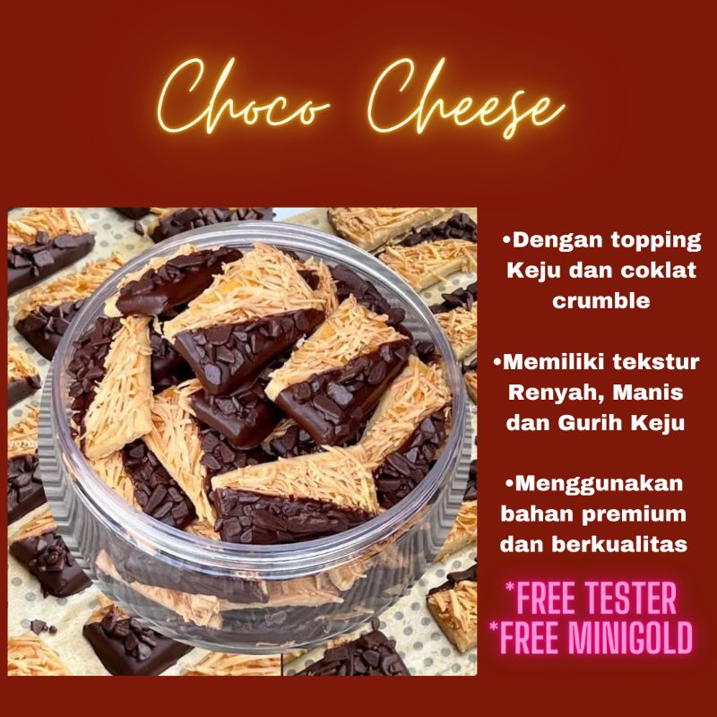 

Kue kering Cokelat Keju / Kue kering Chocho Cheese / Choco Cheese Cookies / Kue kering / Kue kering Premium / Hampers