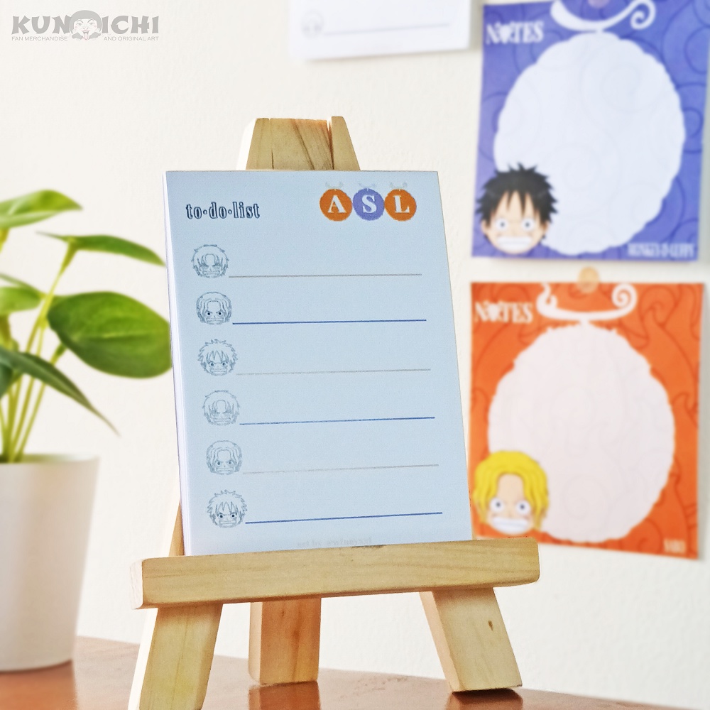 

ONE PIECE Memo Pad to-do-list / Note Pad long / kertas catatan ASL