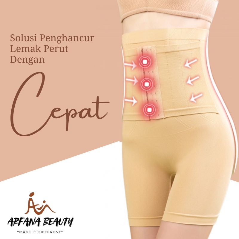 Korset Celana Wanita Pelangsing Perut Buncit Wanita Jumbo Slimming Pengecil Peru Celana Dalam Korset Sepaha Kancing Magnet Elastis Sauna Pembakar Lemak Pelangsing Pengangkat Bokong Pengecil Pinggang Premium