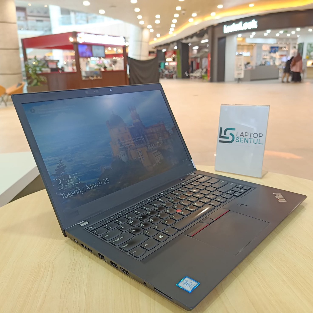 LAPTOP MURAH LENOVO THINKPAD T480S INTEL CORE i5 8350U 8GB SSD 256GB 14.0&quot; FHD WIN10PRO BLACK SECOND