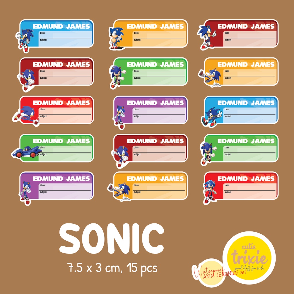 

STICKER LABEL BUKU MATA PELAJARAN / MAPEL ANAK SONIC