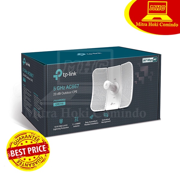TP-LINK CPE710 5GHz AC 867Mbps 23dBi Outdoor TPLINK CPE 710