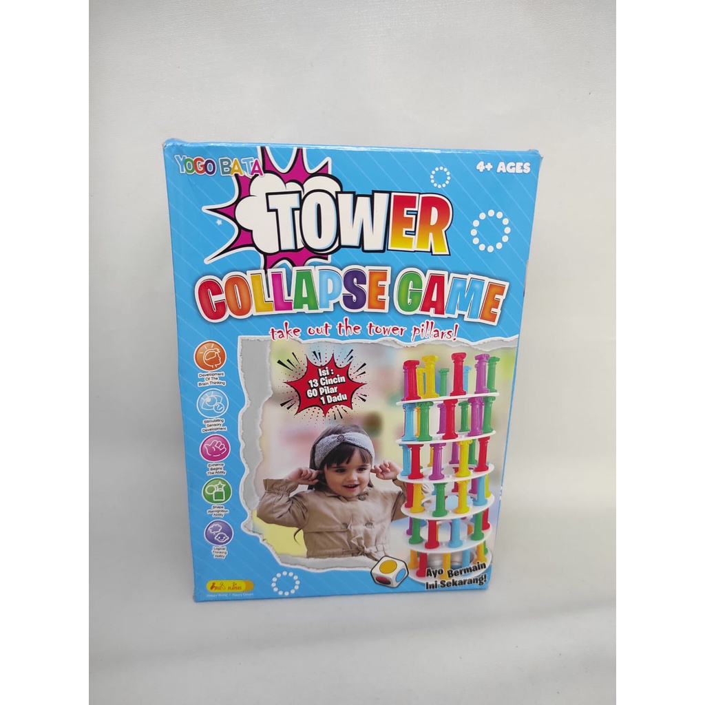 Mainan Anak Tower Collapse Game Balance Toy Challenge Goyah Menara YG7