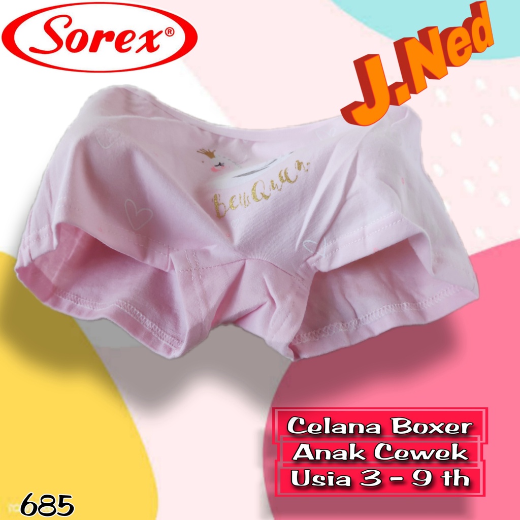 J685 CD BOXER ANAK WANITA SOREX BOXER ANAK PEREMPUAN SOREX