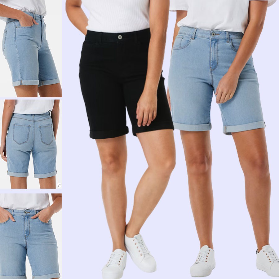 LOVEMECORNER ANKO BERMUDA DENIM SHORTS CELANA PENDEK WANITA CELANA JEANS WANITA DENIM SHORT HOT PANT