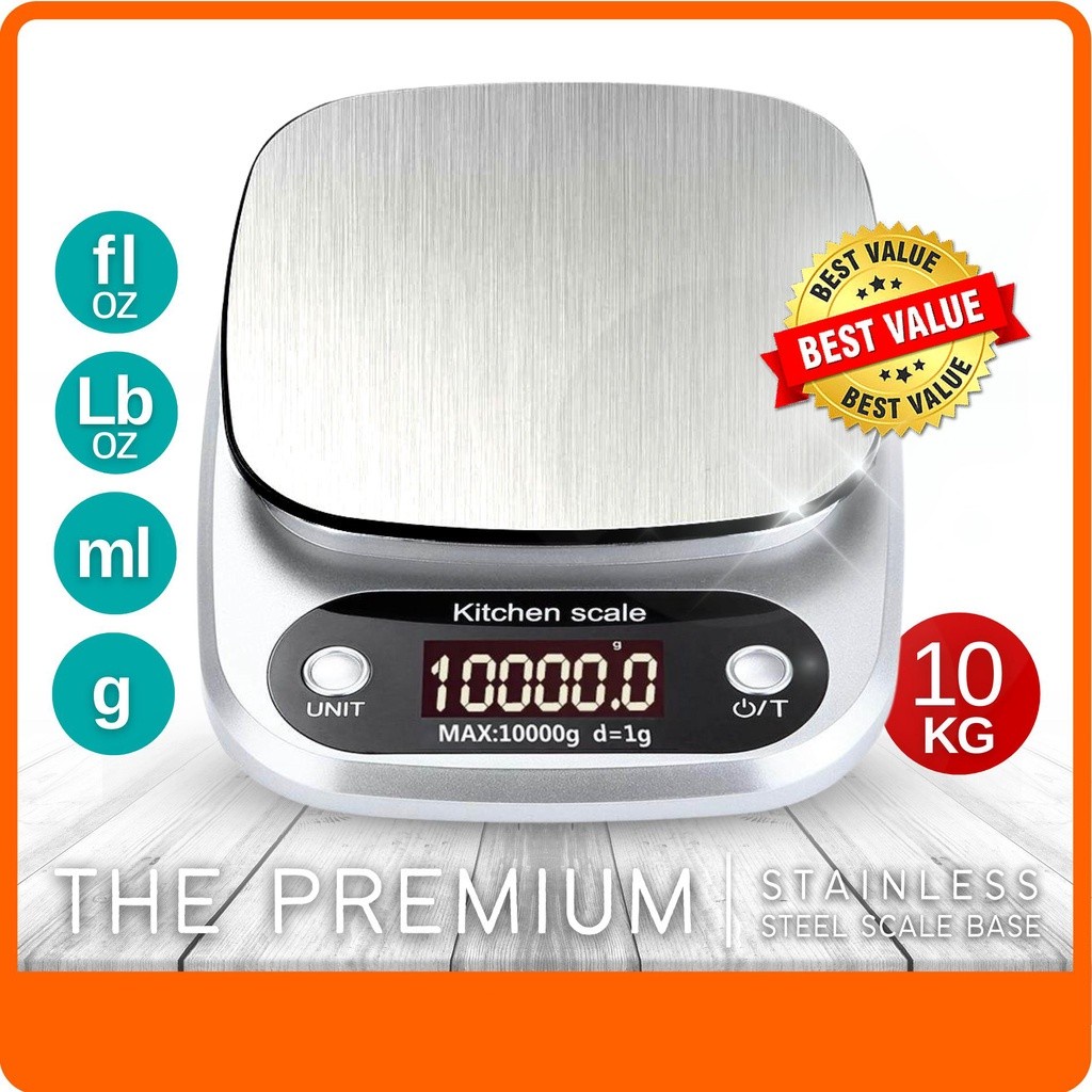 (COD) 10kg LCD Digital Scale Digital Kitchen Scale Penimbang Digital TImbang Digital Penimbang Makanan Food Scale 305#