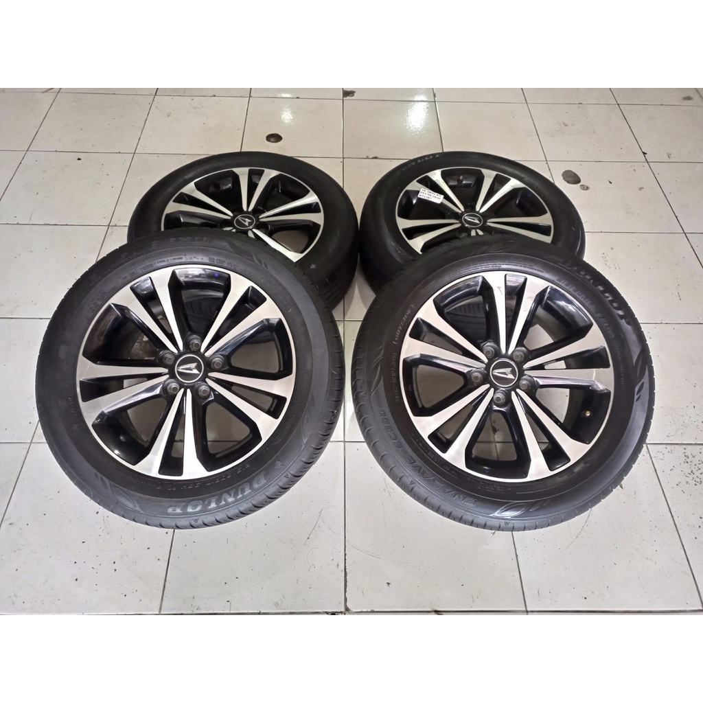 Velg Mobil Copotan Terios Ring 17 & Ban 215 60 R17 Dunlop, Velg Original Mobil Terios Ring 17