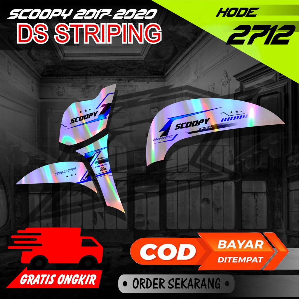 2712 striping scoopy 2017-2020 lis simpel elegan
