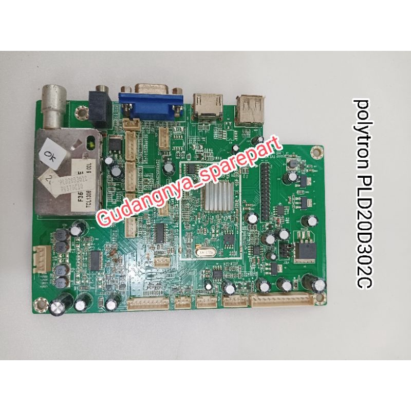 MAINBOARD TV LCD POLYTRON  PLD20D302C - MB - MESIN TV LCD POLYTRON PLD 24D302C - MOTHERBOARD - MOBO 