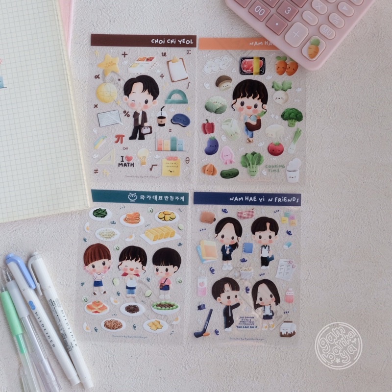 

sticker sheet crah course in romance