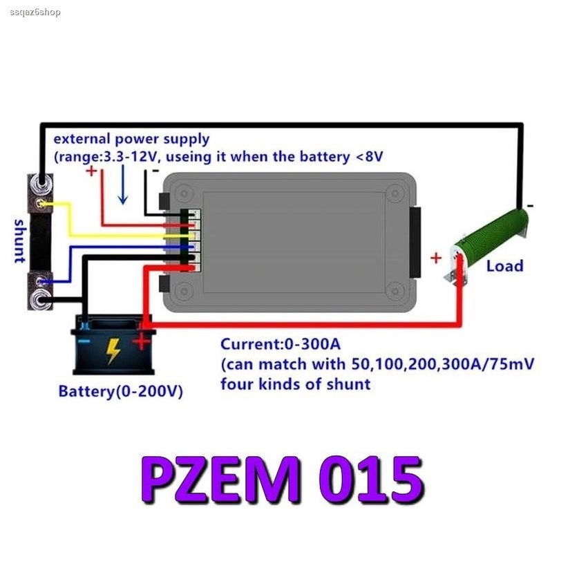 Multifunctional Battery Meter Pzem-015 PEACEFAIR Volt Amper Meter