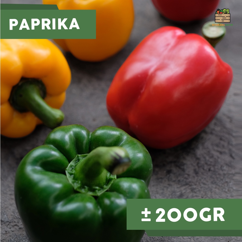 

Sayur Paprika Merah / Kuning / Hijau | ±200gr (Kota Bandung & Sekitar)