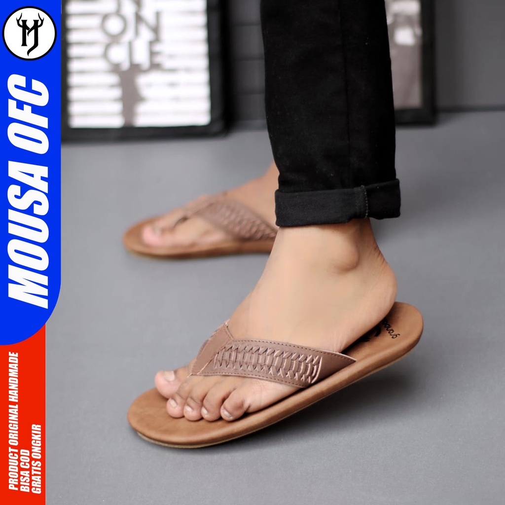 MOUSA RAYANZA - Sandal Kulit Casual Pria
