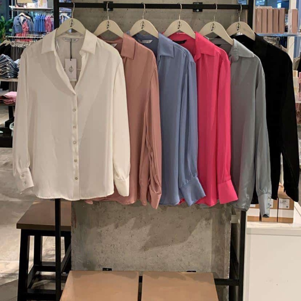 Kemeja Satin Stradivarius Jastip (jasa titip)