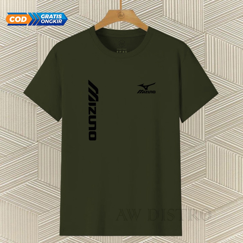 COD Baju Kaos Distro Mzn Kirka Text Hitam Premium Quality Lengan Pendek