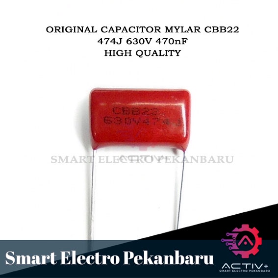 ORIGINAL CAPACITOR MILAR 474 630V 470nF CBB22 Capasitor Milar 630V 474J 630v 474J 470nF KAPASITOR MY