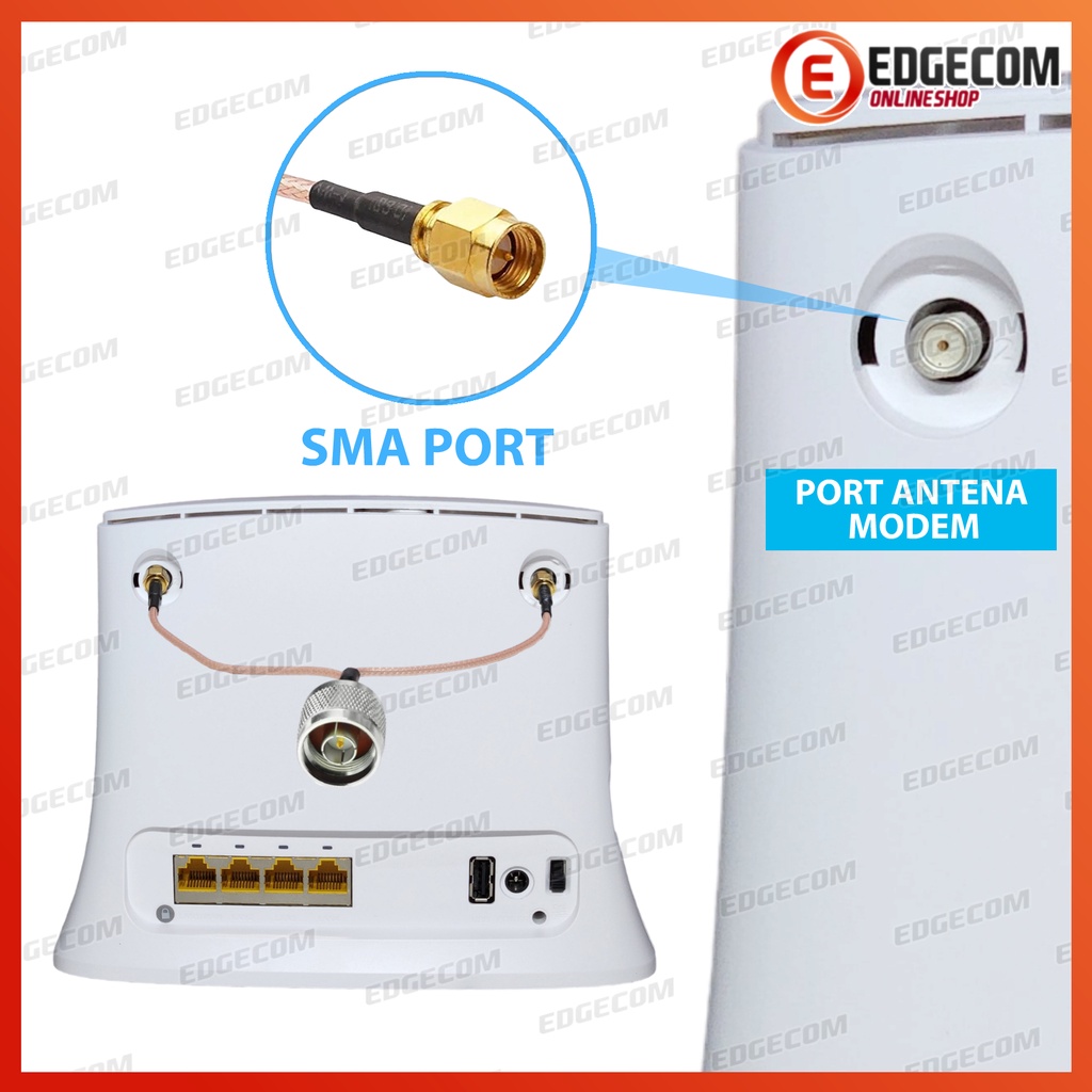 Pigtail N Male to Dual SMA Male untuk Modem Router Orbit Star 3 Z1 PRO RG316