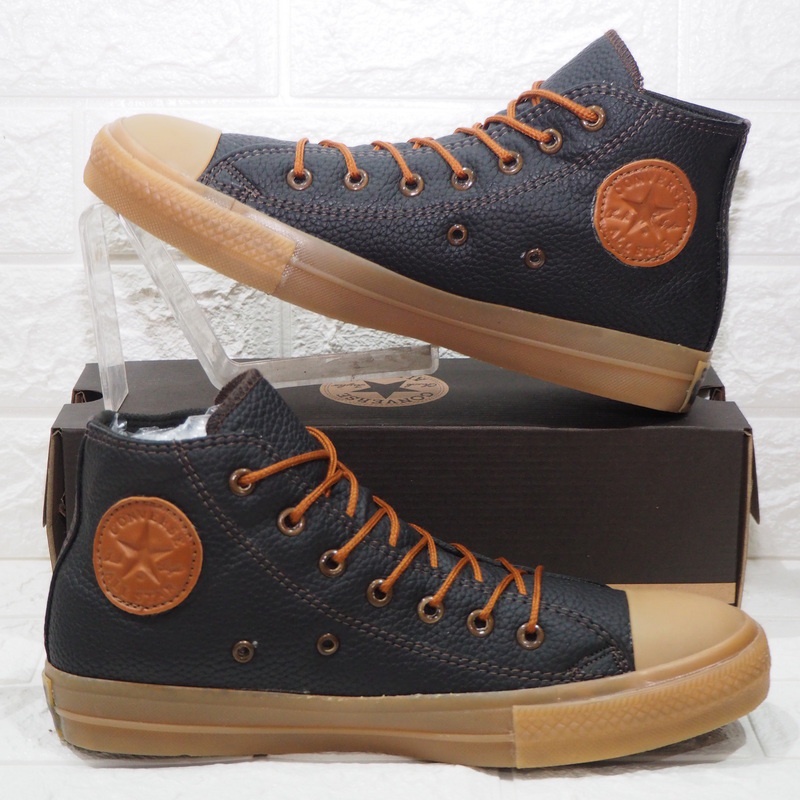 SEPATU CASUAL HIGH PRIA BAHAN KULIT SINTETIS HITAM