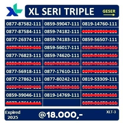 PERDANA NOMOR CANTIK XL MURAH SUPPORT 4G DAN 5G