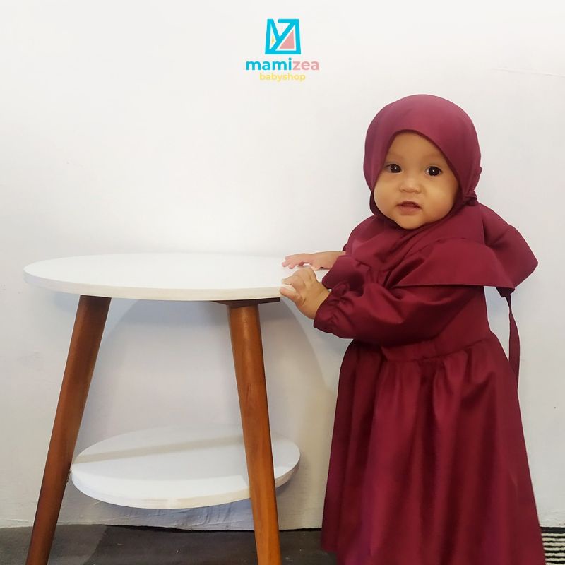 Set gamis + hijab anak AZZAHRA Series | Baju muslim anak