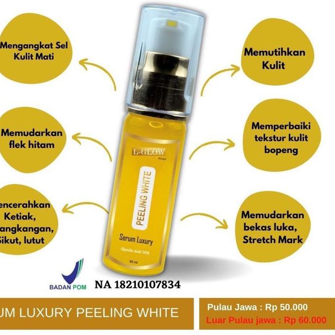 Discount✔️⭐-[ formula baru ] Body serum peeling Lglow bpom