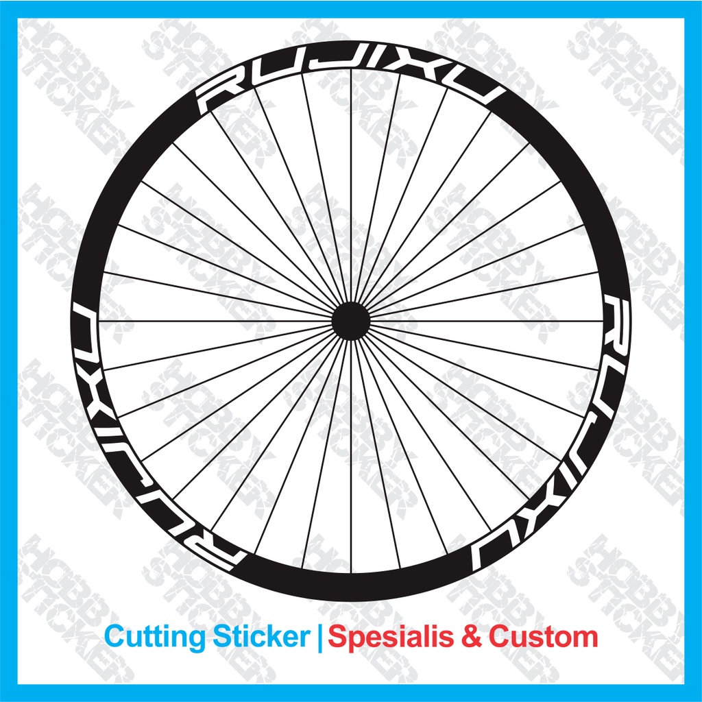 Stiker Rim RUJIXU Sticker Rims 26 27.5 29 700c Decal sepeda Velg