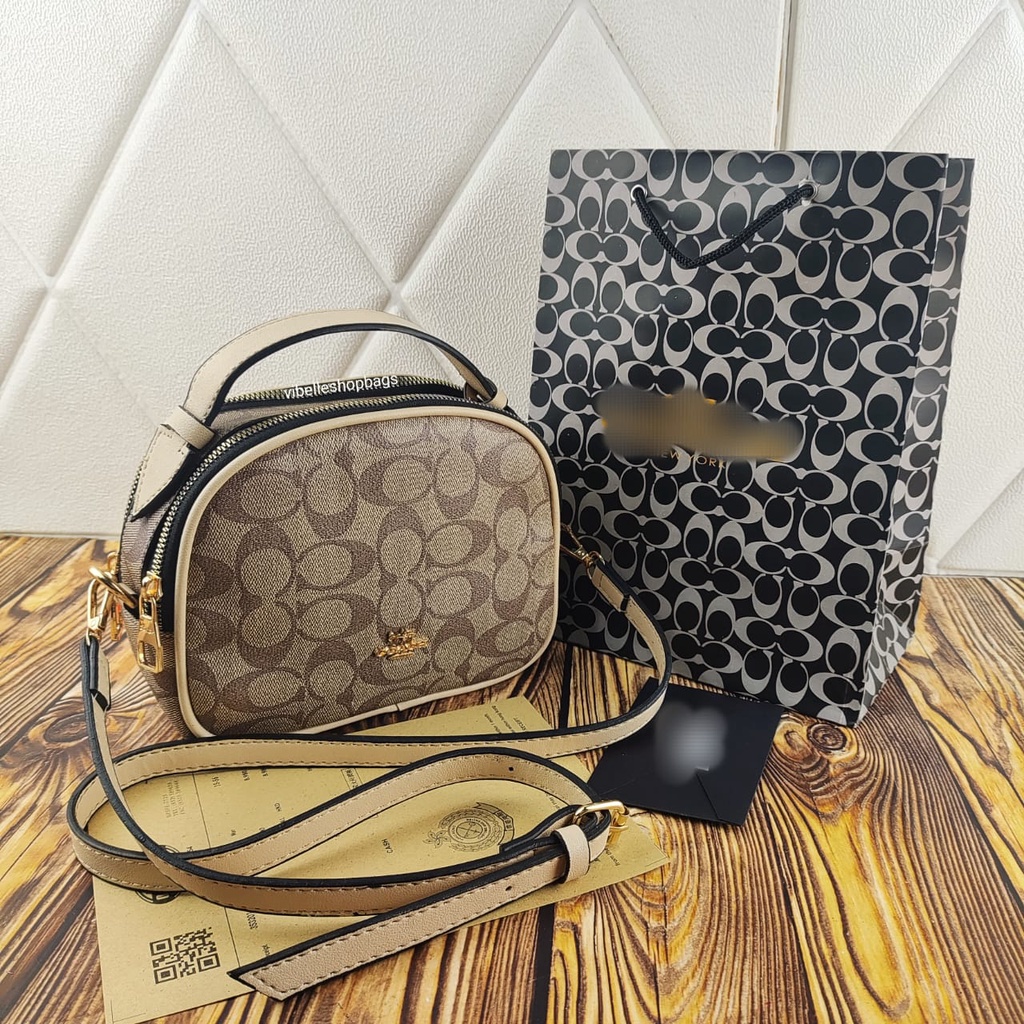 [ PROMO ] Tas Selempang Wanita Import Serena 2 Ruang Coach New Fashion - Coah Serena Bahan Togo merk timbul 2 Ruang Kualitas Import | Tas Selempang Wanita - NEW ARIVALS Coahh Serena 2 Ruang Import Bahan Togo Kualitas Super premium 1724