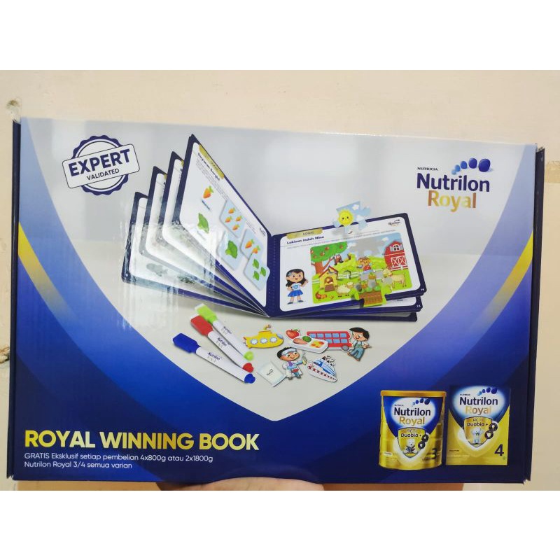 Royal Winning Book hadiah susu nutrilon | mainan edukasi | activity book