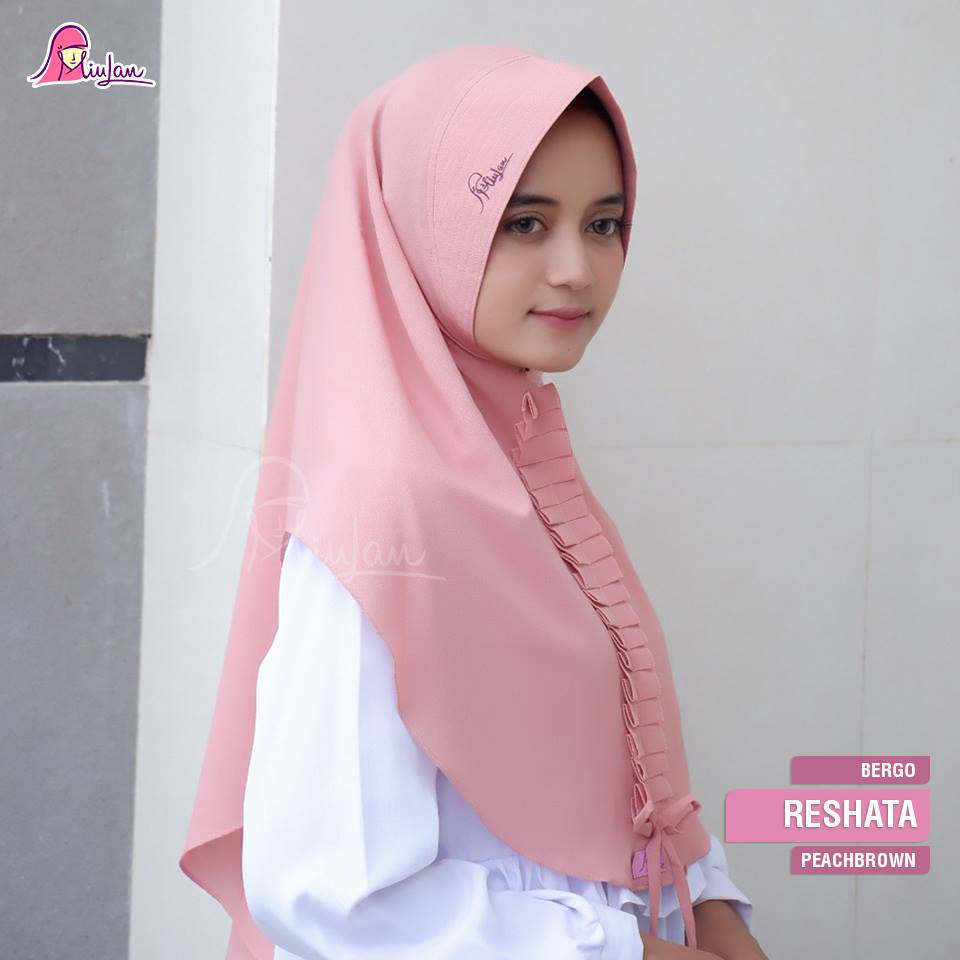 BERGO RESHATA By. MIULAN HIJAB || HIJAB INSTAN BERGO MOTIF REALPICT