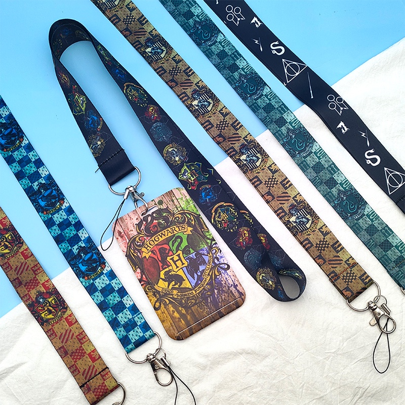 Harry Potter tali lanyard WIZARD KECIL Pelindung Handphone NeckLace Untuk Kartu Pelajar Sling ID Tag Holder Gantungan Kunci Tali