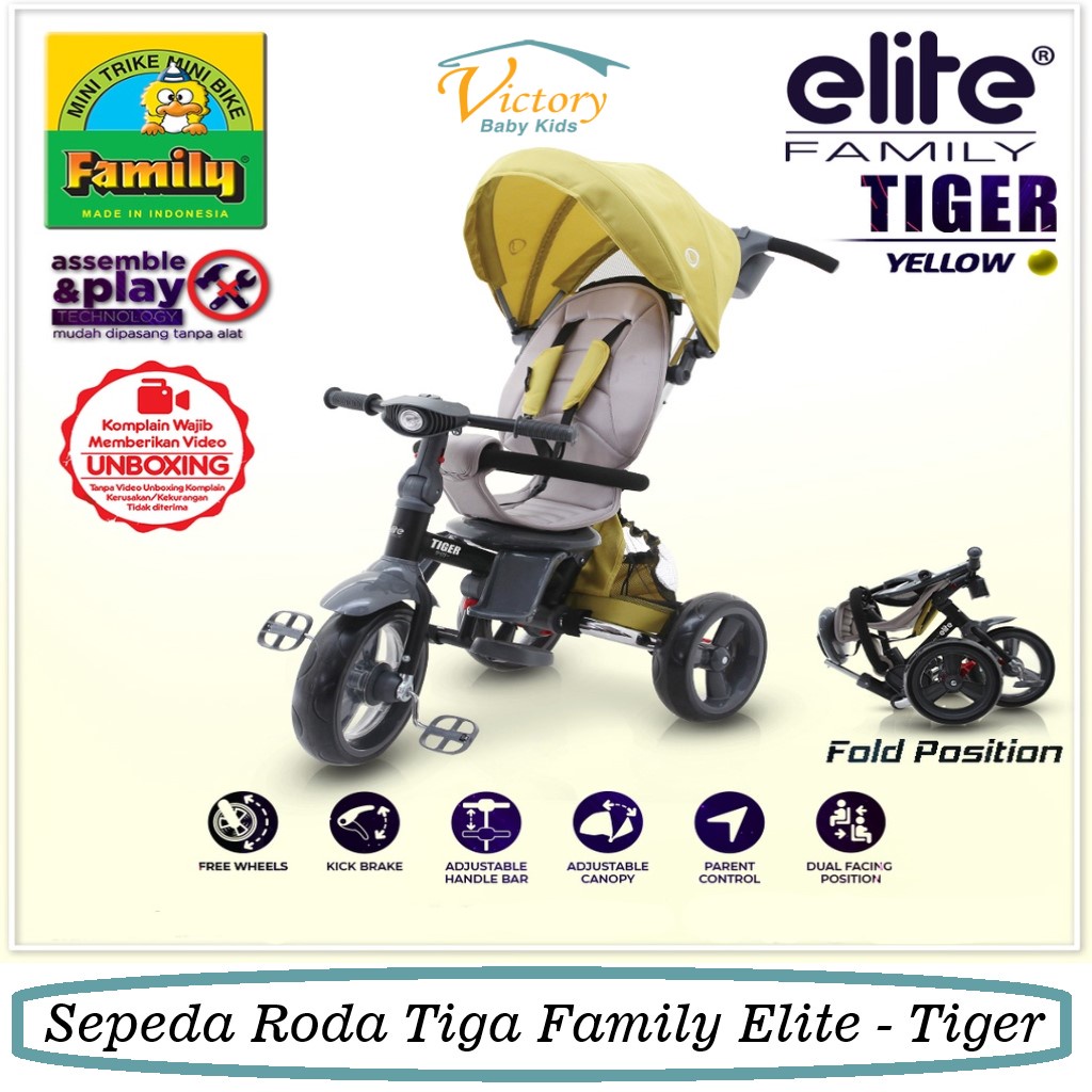 Family Sepeda Roda Tiga Family Elite - Tiger
