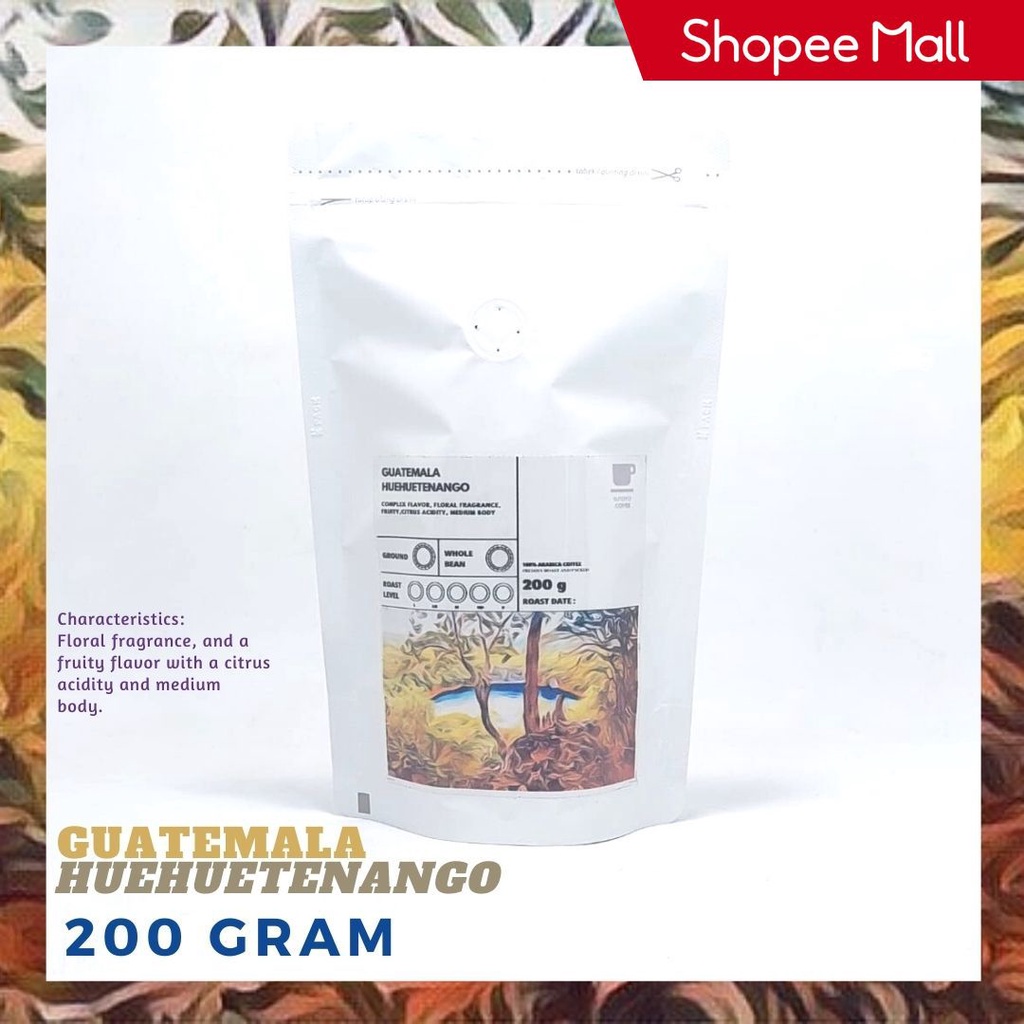 

SUTOYO COFFEE - Kopi Arabika Guatemala Huehuetenango SHB 200 gram | Roast Beans | Specialty Coffee