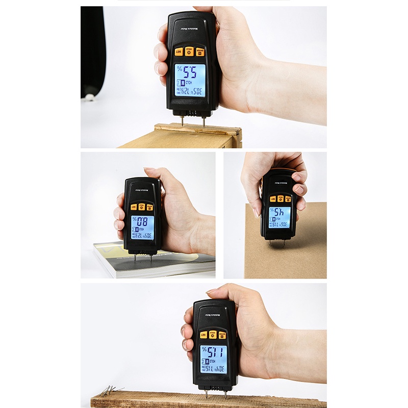 【GM605】Humidity Tester/Digital Moisture Meter untuk Air Kayu/Alat Ukur Kayu Digital