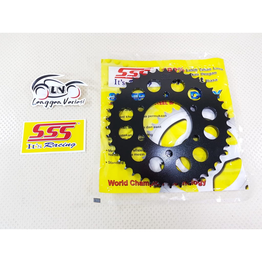 Gear Gir Belakang SSS Kawasaki Ninja 150 N150 428 Black
