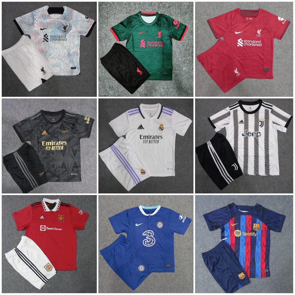 Setelan Anak Futsal / Baju Sepak Bola Kids / Kaos Bola Anak / Jersey Import Junior / Setelan Import Anak / Jersey Bola / Kaos GO Anak / Baju Import Anak / Jersey Anak Piala Dunia / World Cup Qatar 2022 / Sport Collection Jakarta