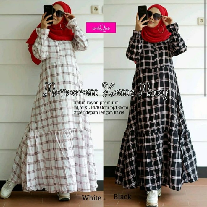 Monocrom Home Maxy busui gamis busui maxi dress busui long dress