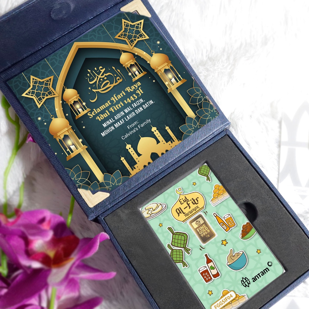 Emas Antam Idul Fitri Gift Series Antam 1 Gr + Box Gratis Kartu Ucapan