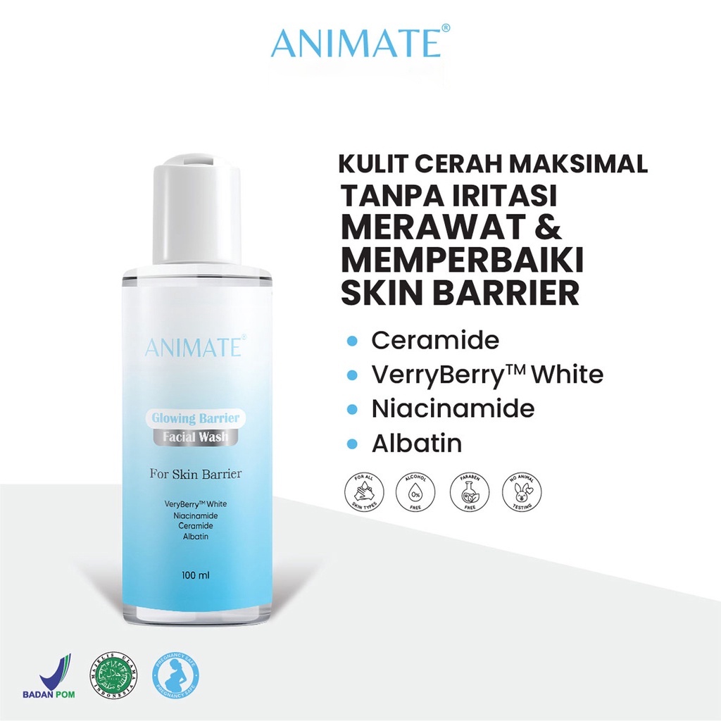 AMINATE Glowing Barrier Facial Wash 100mL