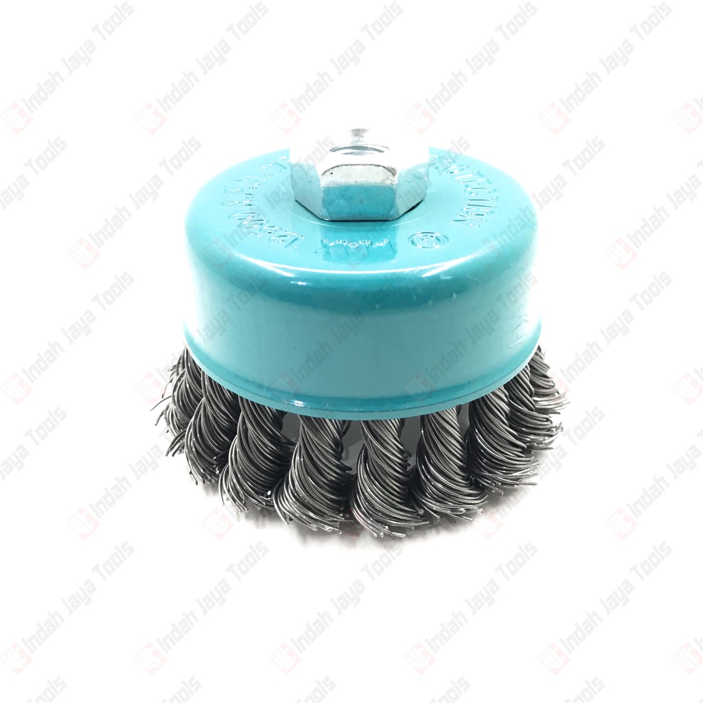NRT-PRO Sikat Kawat Mangkok KEPANG 3&quot; - Cup Brush Gerinda Tangan M10