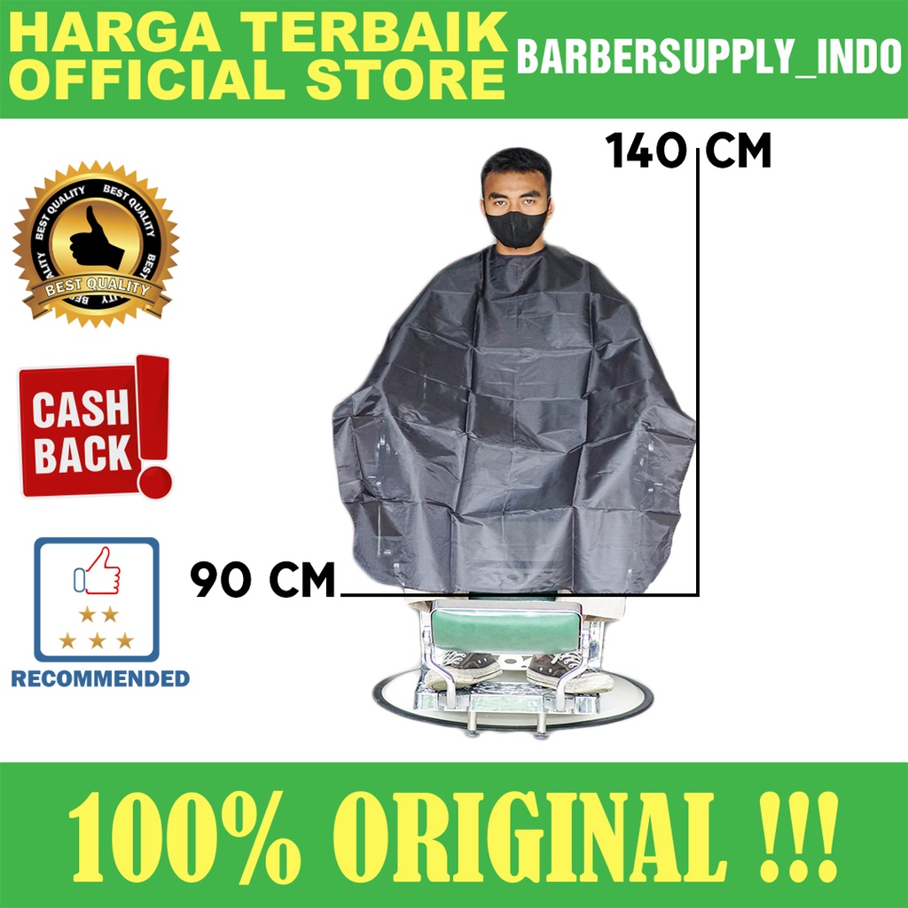 CAPE KEP KAIN KIP SARUNG CUKUR POTONG BARBER SALON POLOS TALI