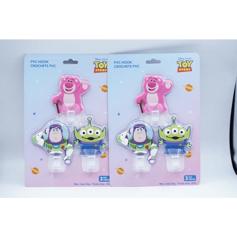 Toy Story Buzz Lotso Alien Pvc Hook Gantungan Baju Handuk