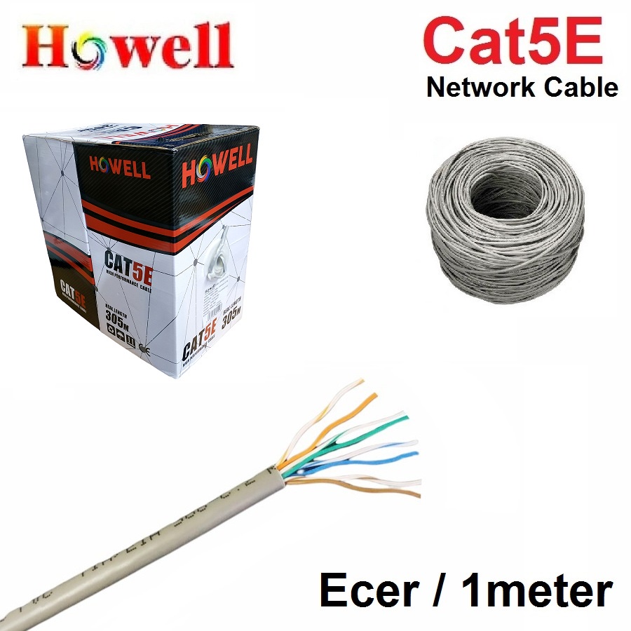 Howell Kabel Lan UTP Cat5 - Ethernet Cable RJ45