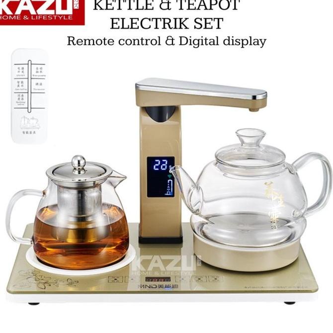 Kazu Kettle Electrik Set C21 Tea Maker Listrik Teko Kopi Teh Pemanas Babanukicio_Store