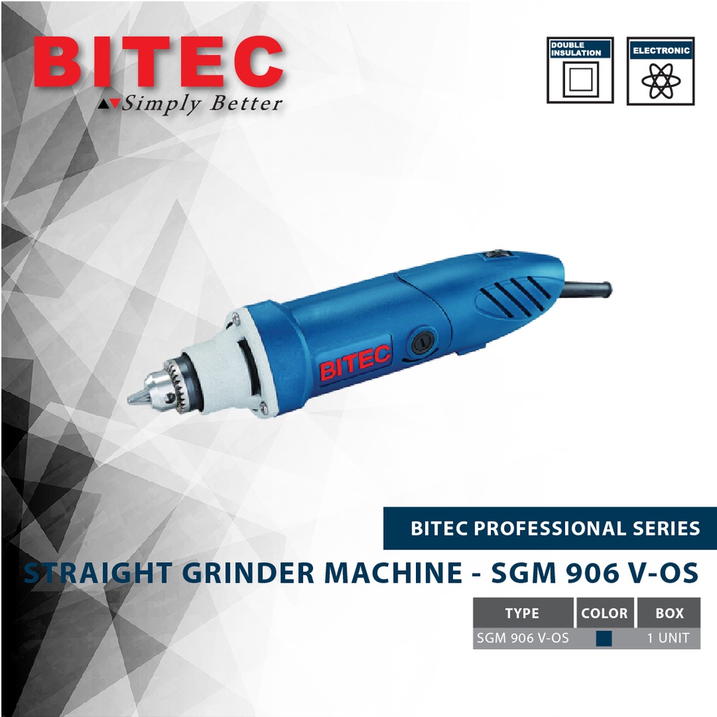 BITEC - GRINDER LURUS / STRAIGHT GRINDER MACHINE - SGM 906 V-OS - GARANSI RESMI 1 THN